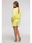B293 Mikina s otevřenými zády - lemon EU XL