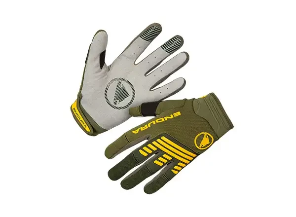 Endura SingleTrack rukavice Olive Green Yellow vel.