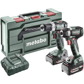 Metabo BSLBL+SSWLT300BL aku vrtací šroubovák, aku rázový utahovák 18 V, 5.2 Ah Li-Ion, 685202000, akumulátor, vč. nabíječky