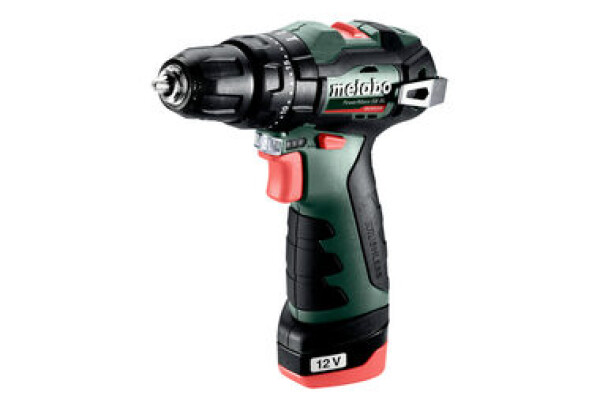 Metabo POWERMAXX SB BL / Aku příklepová vrtačka / 12V / Li-Ion / 2x 2.0Ah / 1500 ot-min / 38 Nm (MET601784500)