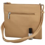 Stylová dámská koženková crossbody kabelka Walida, camel