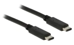 DeLock černá / USB kabel / 2x USB-C / USB 2.0 / 1 m (83673)