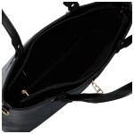 Luxusní dámská koženková kabelka na rameno Tijana, černá