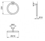 IDEAL STANDARD - La Dolce Vita Držák ručníku, kartáčované zlato T5502A2