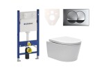 Cenově zvýhodněný závěsný WC set Geberit do lehkých stěn / předstěnová montáž + WC SAT Brevis SIKOGES7W71 SIKOGES7W71