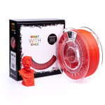 PET-G filament Neon Red 1,75 mm Print With Smile 1 kg