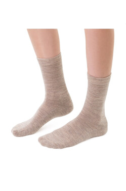 Ponožky Steven art.130 poloviční froté Merino Wool 35-41 melanžově šedá 35-37