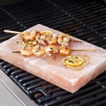 Himalájská sůl 2v1 do sauny i na gril - hladká oranžová, cihla 20x10x2,5cm