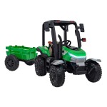 Mamido Dětský elektrický traktor BLAST s přívěsem 2x200W zelený