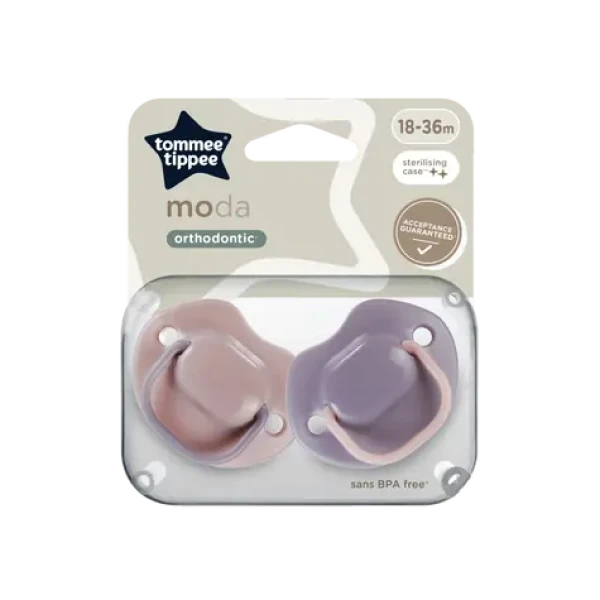 Tommee Tippee Dudlík silikon Moda, 18-36m, 2ks - více barevných variant (43343699)
