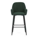 Barová židle, zelená, látka,AUB-V4009 GRN6