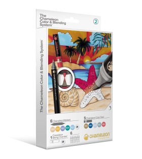 CHAMELEON, CS6602, Chameleon Color & Blending System, sada permanentních popisovačů č. 2, 13 ks