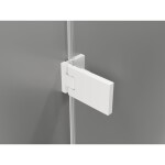 MEXEN/S - Lunar-F L sprchový kout skládací dveře pravá 90 x 70, transparent, bílá 836L-090-070-20-00-P