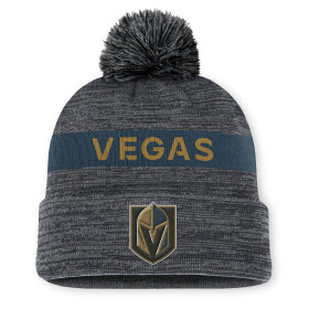 Fanatics Pánská Zimní Čepice Vegas Golden Knights Authentic Pro Rink Beanie Cuff With POM