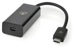 Nedis USB-C adaptér na Mini DisplayPort černá / Adaptér / USB 3.2 Gen 1 / 8K/60Hz / 0,20 m (CCGP64452BK02)