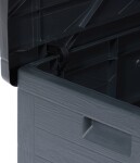TOOMAX WOOD zahradní plastový úložný box 420 L - grafit