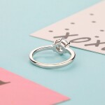 Elenys stříbrný rhodiovaný prsten Elegance Velikost: 6 (EU: 51-53)