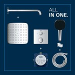 GROHE - Vitalio Comfort Sprchový set s termostatem pod omítku, 25x25 cm, 2 proudy, chrom 34882000