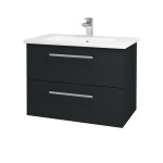 Dřevojas - Umyvadlová skříňka GIO SZZ2 80 - L03 Antracit vysoký lesk / Úchytka T03 / L03 Antracit vysoký lesk 82997C