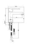 INVENA - Umyvadlová baterie SIROS CHROM BU-90-001-A