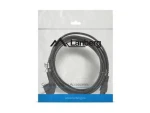 Lanberg CEE7/7 - C5 90° černá / Napájecí kabel / 3 m / VDE (CA-C5CA-11CC-003-BK)
