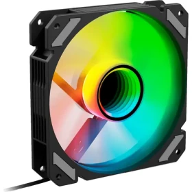 Sharkoon SHARK Mirror RGB PWM REVERSE černá / větráček / 120mm / RGB / 26.8 dBA / 1500 RPM / 99.52 m3h (4044951042463)