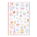 Meri Meri Dětské dočasné tetování Kitten Club – 2 archy, bílá barva, papír