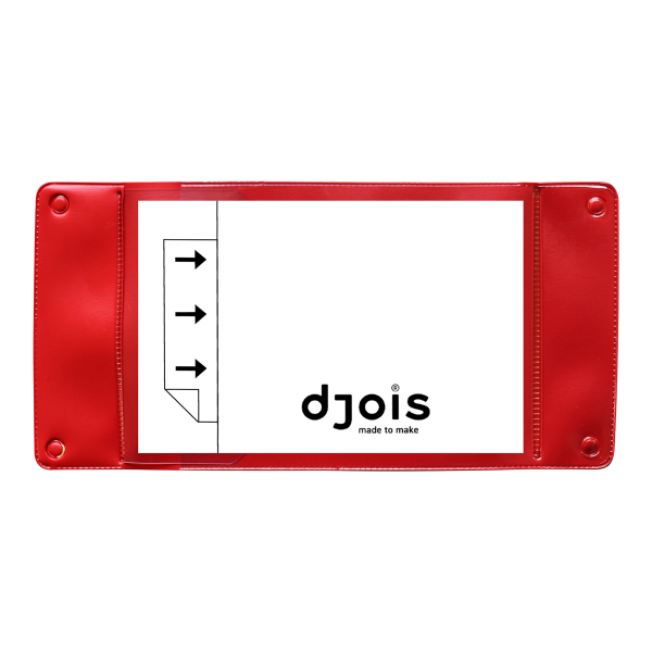 Djois závěsná kapsa s otvory, A6, PVC, červená, 10 ks