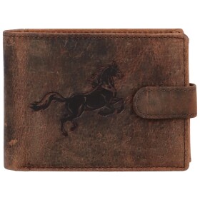 Pánská kožená peněženka Kůň Tristan, hnědá