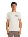 Pánské merino triko s krátkým rukávem ICEBREAKER Mens 150 Tech Lite SS Tee Evolving Layers, Ecru Hthr velikost: XL