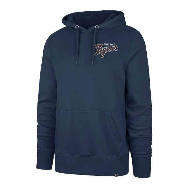 47 Brand Pánská mikina Detroit Tigers MLB Backer Burnside Hoodie Timber Blue Velikost: 2XL