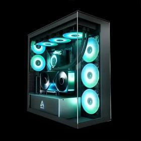 ARCTIC Xtender VG Premium černá / PC skříň / Bez zdroje / tvrzené sklo / vertikální GPU (ACPCC00024A)