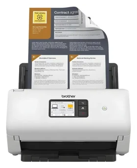 Brother ADS-4500W bílá / Stolní skener / A4 / 600 dpi / ADF / Wi-Fi / Ethernet / USB (ADS4500WRE1)