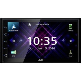 JVC KWM565DBT multimediální přehrávač do auta (2 DIN) konektor pro couvací kameru, DAB+ tuner, Bluetooth® handsfree zařízení