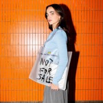 Nákupní taška LOQI JEAN-MICHEL BASQUIAT Not for Sale