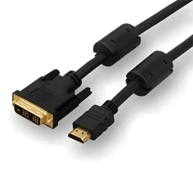 Logo DVI (18+1) - HDMI 3m černý / Kabel / pozlacené konektory / Full HD / 1,65 Gb/s (25252)