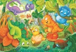 Clementoni PUZZLE Šťastná oáza dinosaurů MAXI