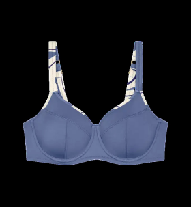 Dámská plavková podprsenka Summer Allure W sd 01 modré/ecru - Triumph 38G