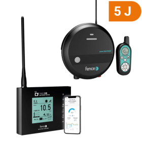 Set elektrického ohradníku Chytrá Farma - RF zdroj s ovladačem 5 J - WiFi Gateway - Ovládání telefonem