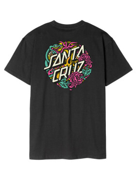 Santa Cruz Dressen Rose Crew Tw black pánské tričko s krátkým rukávem - XL