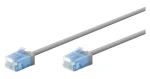 Goobay 74219 šedá / Patch kabel / Cat6A U/UTP / tenký / 0,15 m (74219)