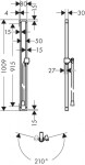 AXOR - Citterio E Sprchová tyč 90 cm, chrom 36736000
