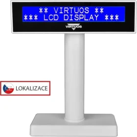 Virtuos FL-2026MB bílá / Zákaznický displej / LCD / 2x20 znaků / USB (EJG0009)