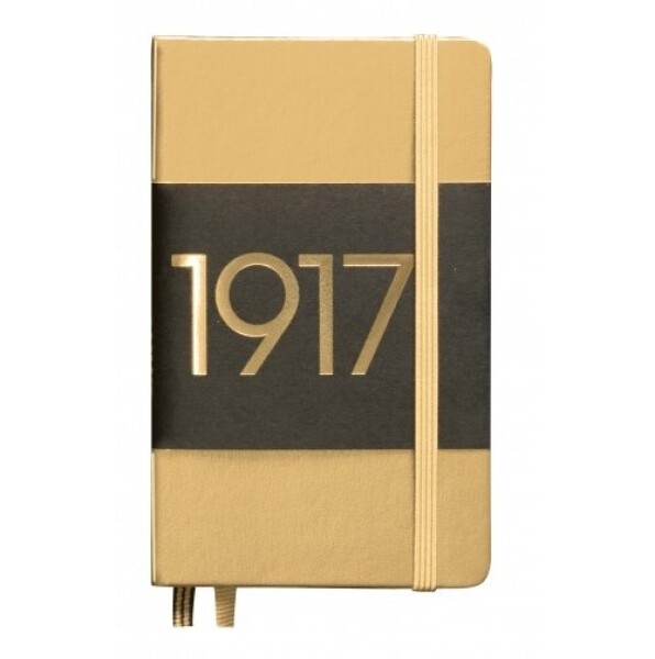 Zápisník Metallic edition Pocket A6 - čistý/prázdný, zlatý - LEUCHTTURM1917