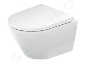 DURAVIT - D-Neo Závěsné WC se sedátkem SoftClose, Rimless, bílá 45880900A1