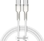 Baseus CATJK-C02 Kabel USB-C (M) - USB-C (M) 1 m bílá / 100W (CATJK-C02)