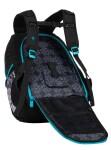Bagmaster DIGITAL 20 B studentský batoh - modrý s květinami