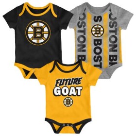 Outerstuff Dětské Body 3v1 Boston Bruins NHL Loyal Buddies Creeper Set Velikost: Batole 24 měsíců