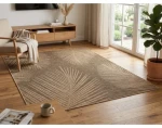 Koberec Kenzy 80x150 cm, béžový s listy