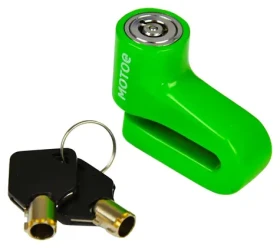 RACCEWAY Zámek kotoučové brzdy 5,5 mm / Zámek na kotoučovou brzdu / Ocelové tělo / Kalený čep / 2 klíče